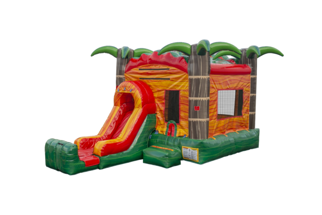 HOT TROPICAL LAVA DRY BOUNCE HOUSE