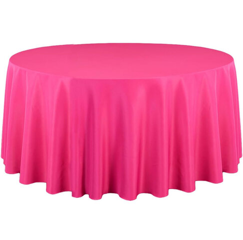 FUCHSIA ROUND TABLECLOTH 120 inch