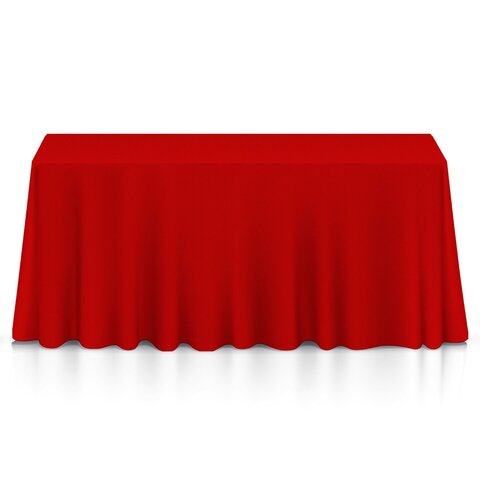 Red Rectangular Tablecloth 90 x 156 inches 