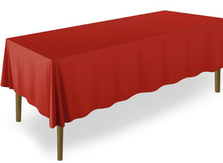 RED RECTANGULAR TABLECLOTH 70x120