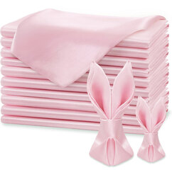 PINK SATIN NAPKIN 17x17