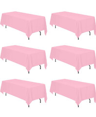 PINK RECTANGULAR TABLECLOTH 70x120 INCHES 