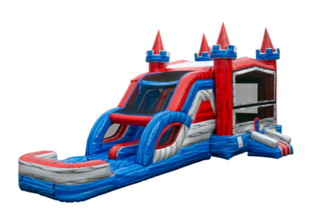 Mega Dual Wet Slide Bounce House Combo