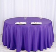Purple Round tablecloth 120 inches 