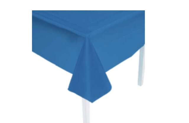 Navy Blue Plastic Table Cover