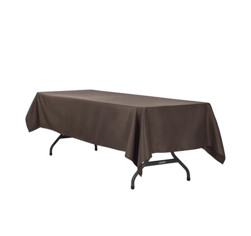 8' Rectangular Tablecloth, Chocolate