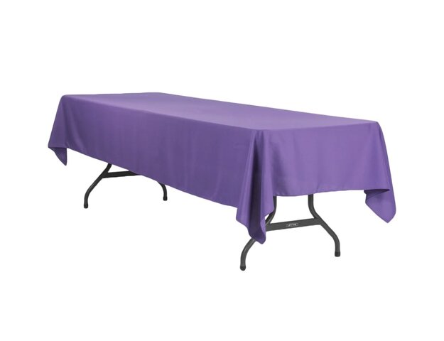 8' Rectangular Tablecloth, Purple