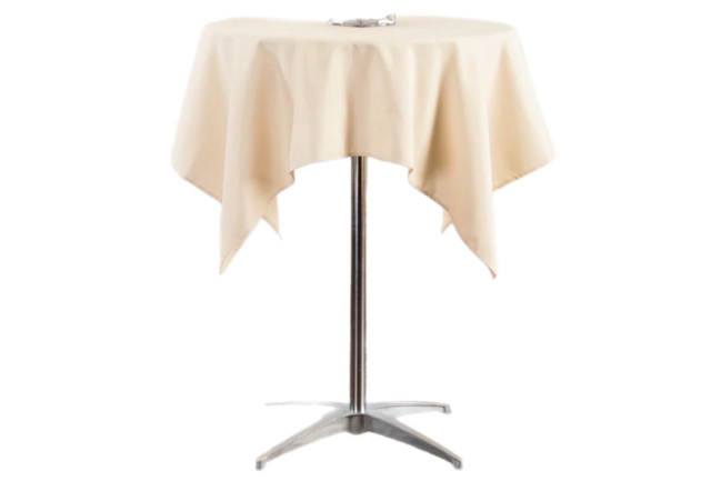 Ivory Tablecloth for Cocktail Table 