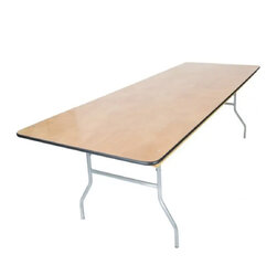 8' rectangular table