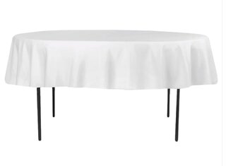 White Tablecloth, Round Table