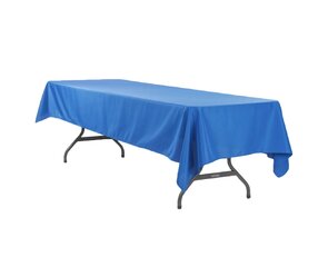 8' Rectangular Tablecloth, Royal Blue