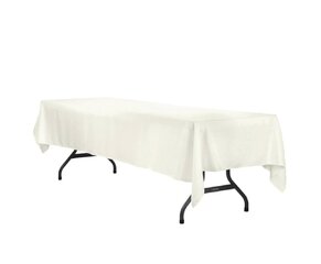 8' Rectangular Tablecloth, Ivory