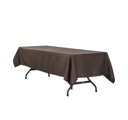 8' Rectangular Tablecloth, Chocolate
