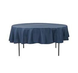 90" Round Tablecloth, Navy Blue