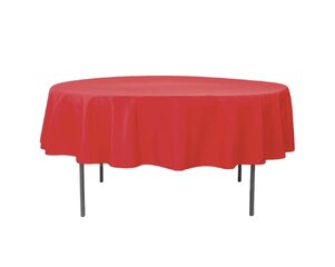 90" Round Tablecloth, Red