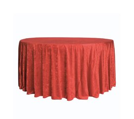120" Round Tablecloth, Red