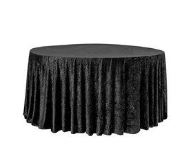 120" Round Tablecloth, Black