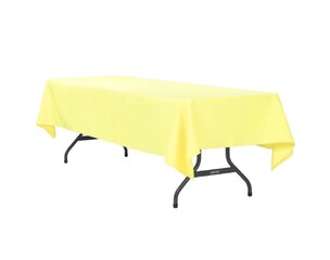 8' Rectangular Tablecloth, Yellow