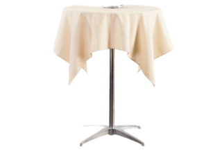 Ivory Tablecloth for Cocktail Table 