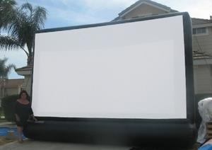 Inflatable movie party package 16' X 9' screen