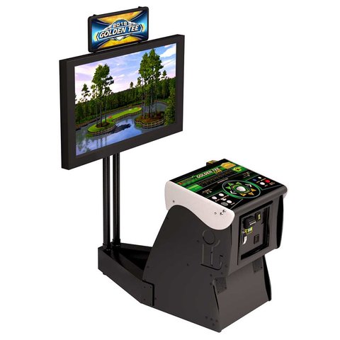  Golden Tee Golf Live Arcade Game With Monitor Stand
