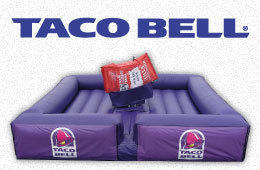 custom blue bull bed - similar to taco bell bed