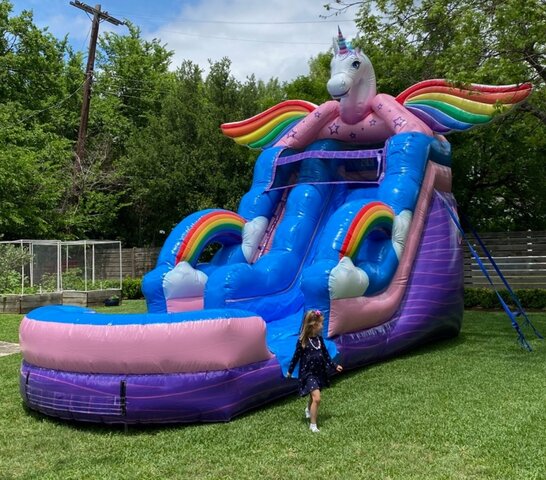 Unicorn Water Slide 18'