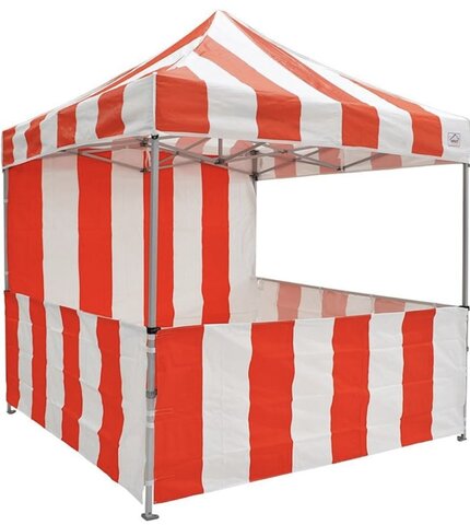 10'x10' carnival tent (red and white)