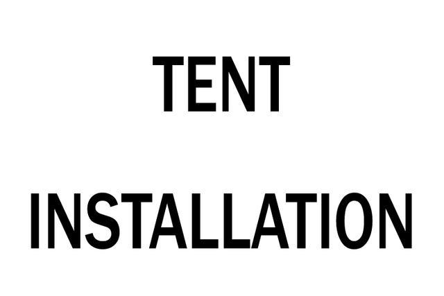 Tent Installation Cost - 15'X20'