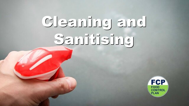 Cleaning and sanitizing
