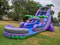 22 foot Purple Crush SINGLE LANE water slide