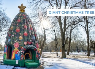 Giant Christmas Tree Bouncer