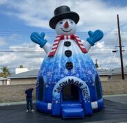 Giant Snowman Holiday Bouncer