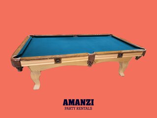 Pool table - Custom felt addition BLUE