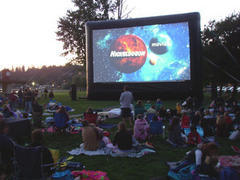 21' outdoor movie screen