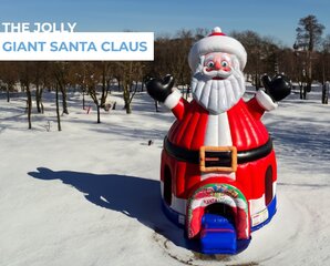 Giant Santa Holiday Bouncer