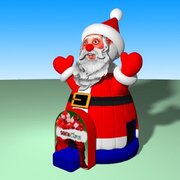 Giant Santa Holiday Bouncer