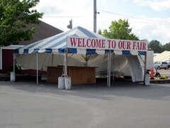 Welcome tent 20'X20'