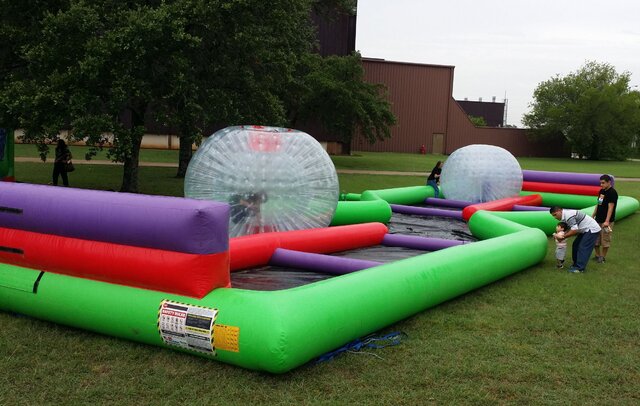  2 Hamster balls with 75 foot long Track