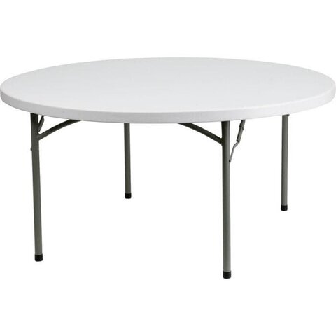 60'  Round  Plastic Table