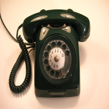 old fashioned telephone