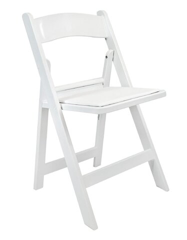 White Resin Folding Chairs