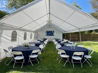 20 x 40 Tent / Canopy for rent.  Dimensions are in feet. 