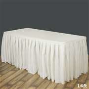 White table skirt