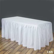 White table skirt 