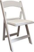 White Resin Wedding Chairs