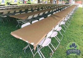 table and chair rentals Denham Springs