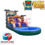 18ft Tiki Plunge Water Slide w/ Deep Pool