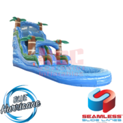 18ft Tropical Storm Water Slide w/ Deep Pool