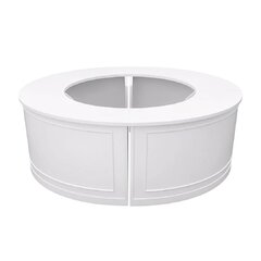 28' White Serpentine Bar - 4 Piece Set